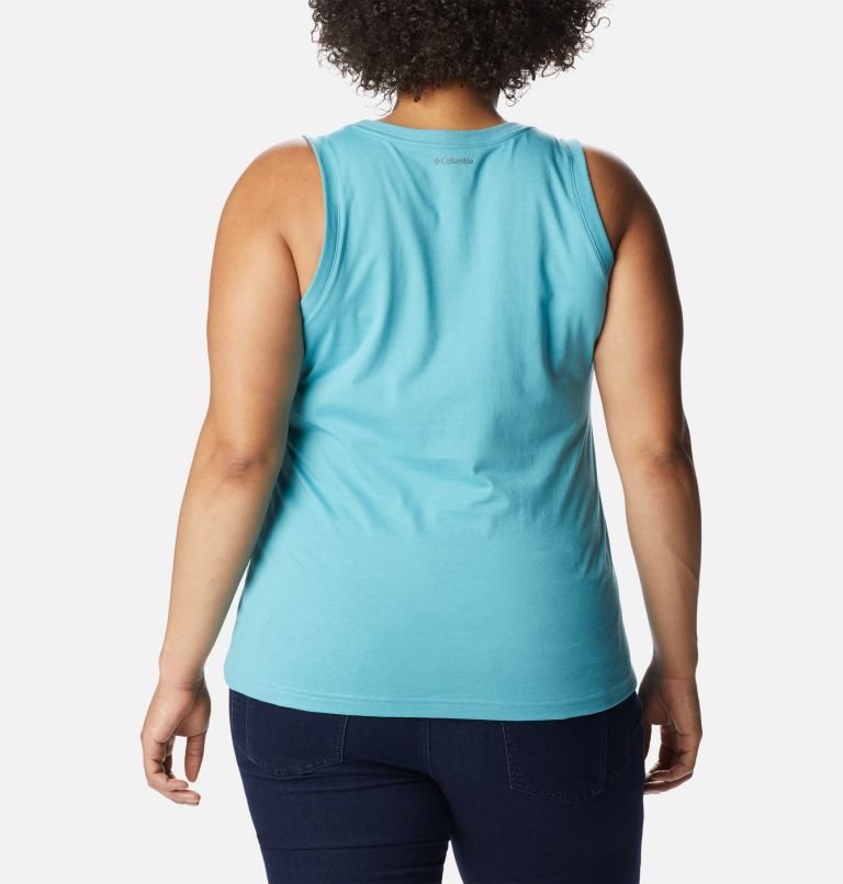 Women's Columbia Sapphire Point Tanks Turquoise | Plus Size CA-CAC03